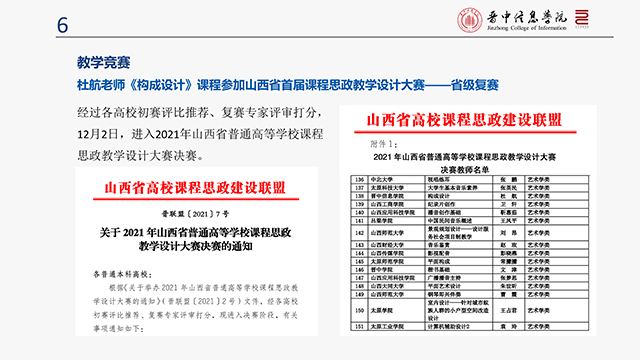 【工作简报】环境设计教研室2021年12月工作简报