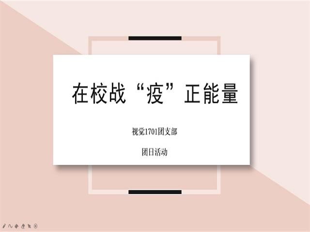 【主题团日活动】在校战疫正能量