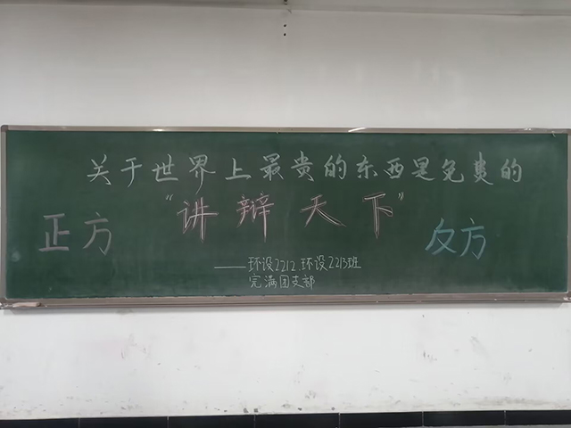 【环设2212、2213】讲辩天下——艺术传媒学院环设2212班完满团支部活动